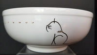 Bowl Large Cat with Mouse